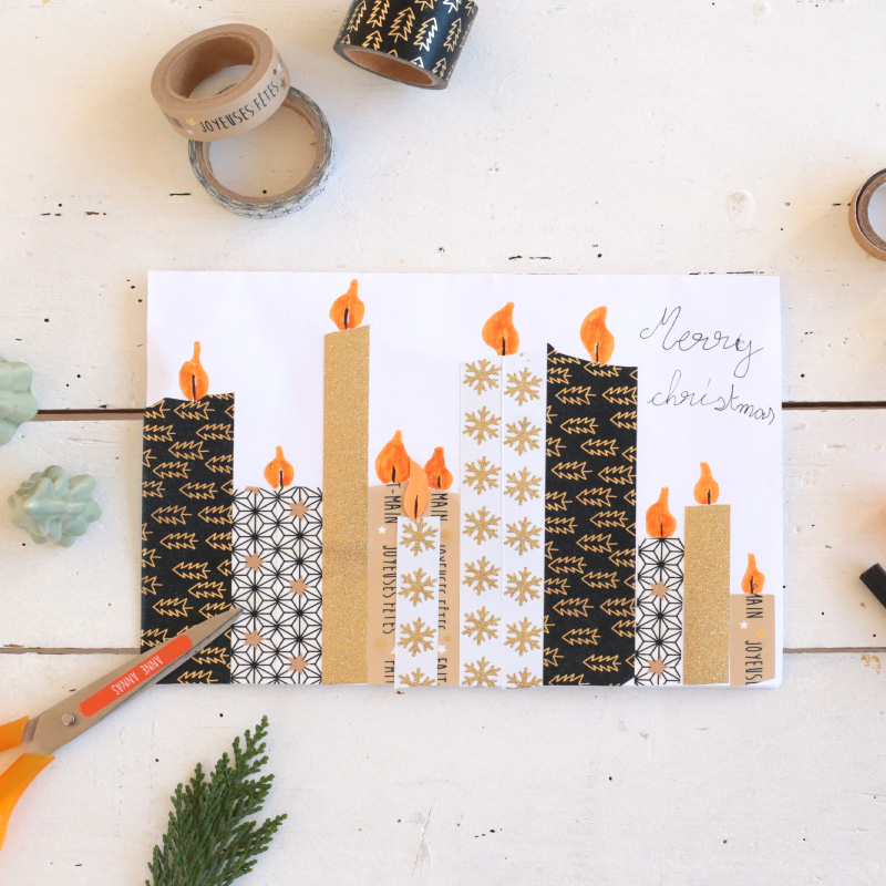 Fabriquez des bougies de Noël en papier